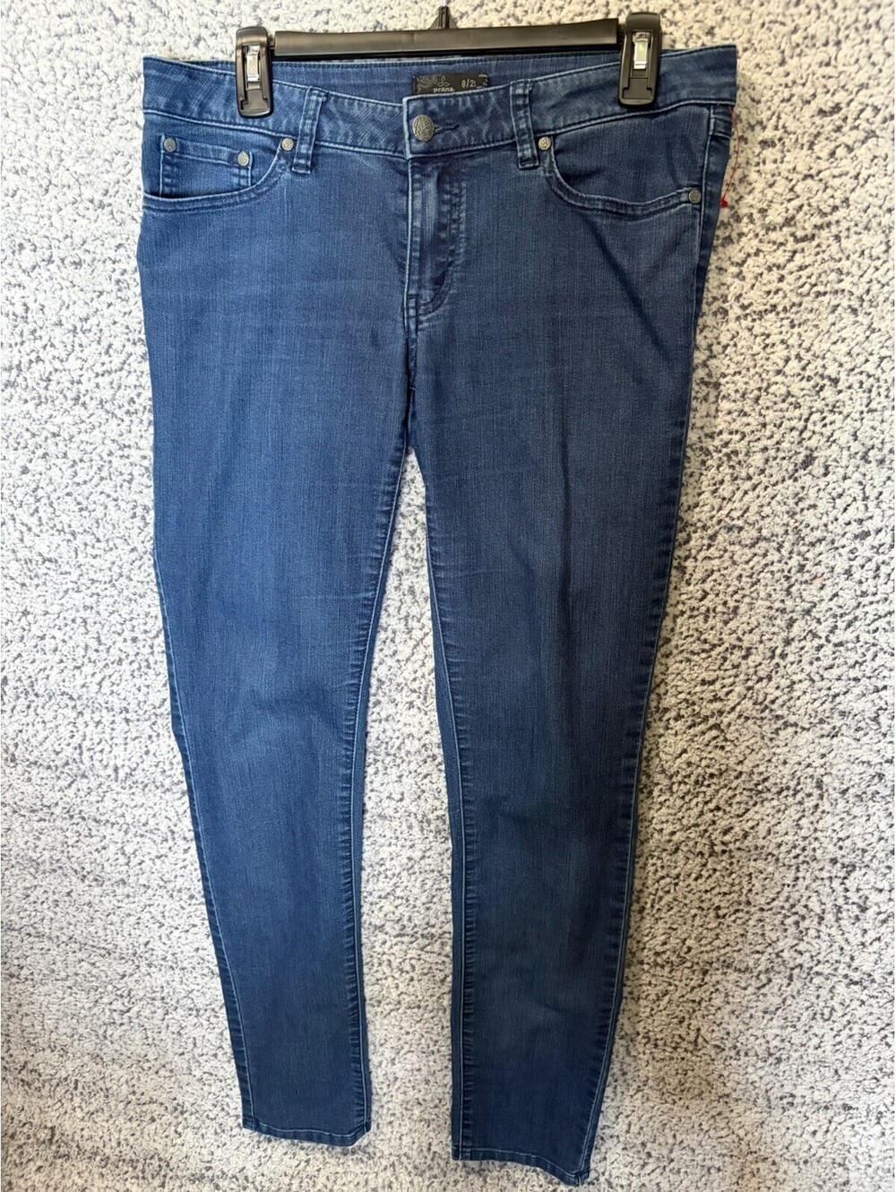 prAna Kara Jeans Womens 8 29 Blue Denim Stretch Skinny Slim Leg